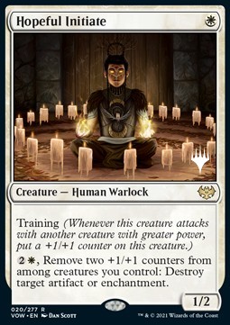 Hopeful Initiate (V.2) - Innistrad Crimson Vow Promos 