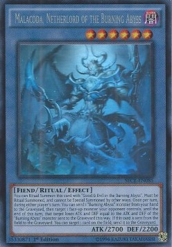 Malacoda, Netherlord of the Burning Abyss (V.2 - Ghost Rare) 