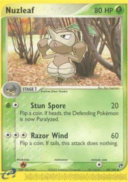 Nuzleaf (Stun Spore) 