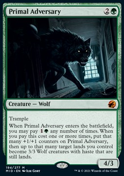 Primal Adversary - Innistrad Midnight Hunt 