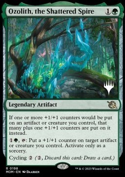 Ozolith the Shattered Spire (V.2) - March of the Machine Promos 