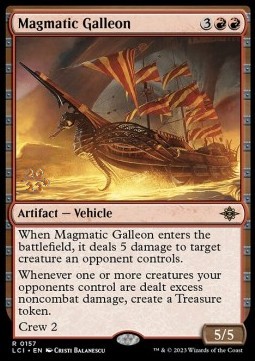 Magmatic Galleon (V.1) - The Lost Caverns of Ixalan Promos 