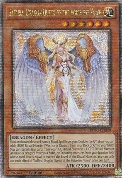 Saffira Dragon Queen of the Voiceless Voice (V.2 Quarter Century Secret Rare) 