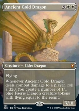 Ancient Gold Dragon (V.1) - Commander Legends Battle for Baldurs Gate Extras 