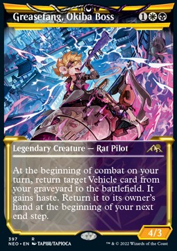 Greasefang Okiba Boss (V.1) - Kamigawa Neon Dynasty Extras 