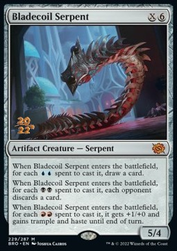 Bladecoil Serpent (V.1) - The Brothers War Promos 