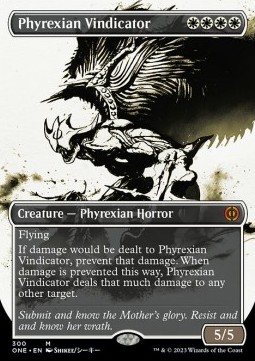 Phyrexian Vindicator (V.1) - Phyrexia All Will Be One Extras 