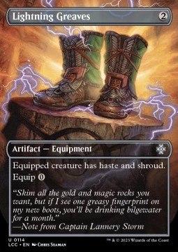 Lightning Greaves - Commander The Lost Caverns of Ixalan Extras 