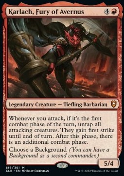 Karlach Fury of Avernus - Commander Legends Battle for Baldurs Gate 