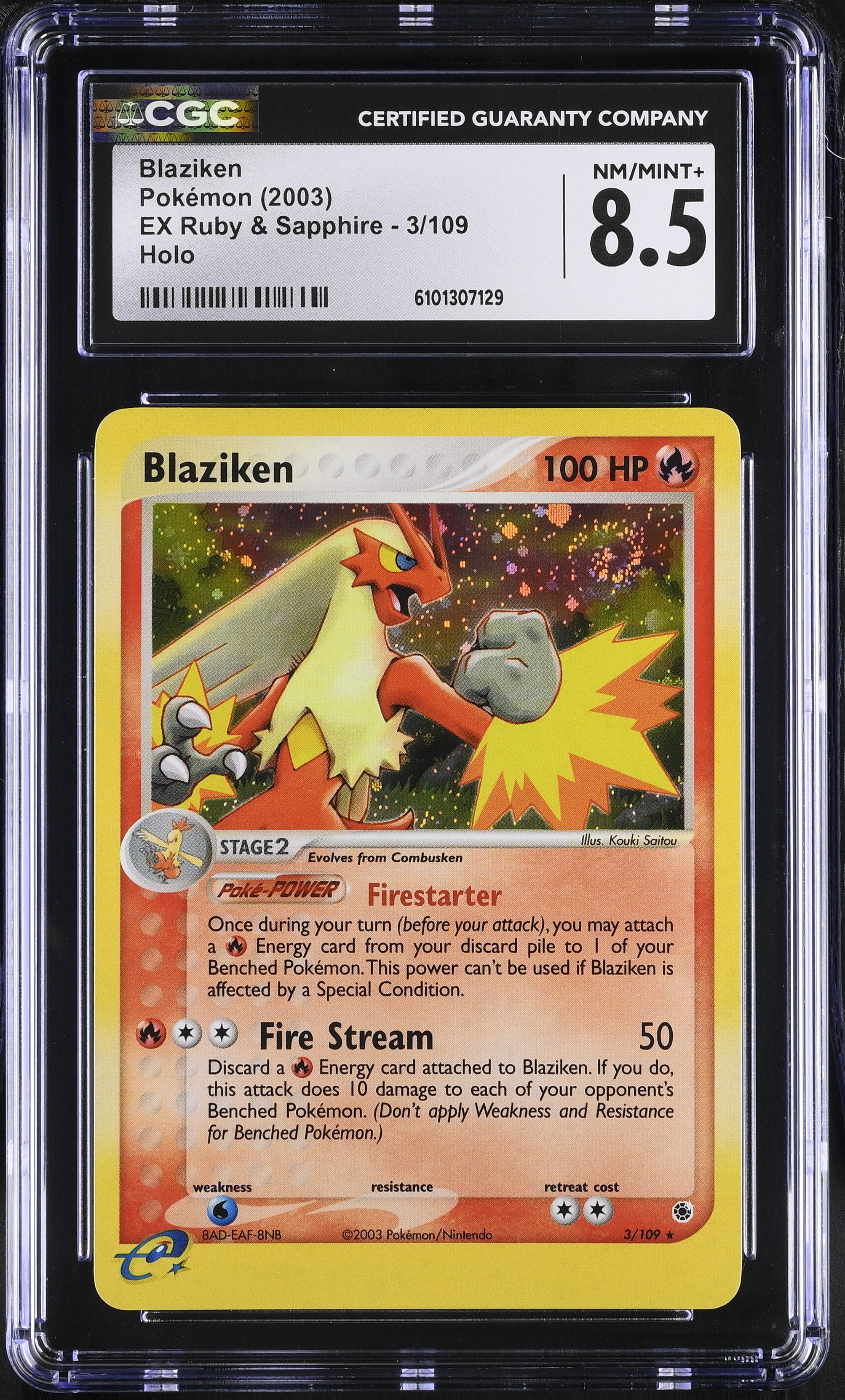 Blaziken (Firestarter) - RS 3 - English - CGC 8.5 
