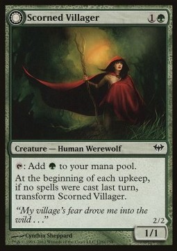 Scorned Villager Moonscarred Werewolf - Dark Ascension 
