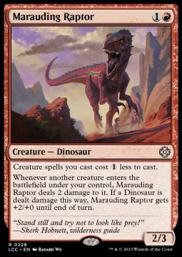 Marauding Raptor - Commander The Lost Caverns of Ixalan 