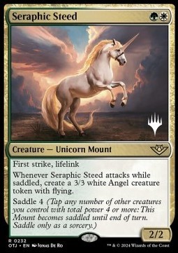 Seraphic Steed (V.2) - Outlaws of Thunder Junction Promos 