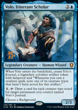 Volo Itinerant Scholar - Commander Legends Battle for Baldurs Gate Promos 