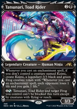 Tatsunari Toad Rider (V.1) - Kamigawa Neon Dynasty Extras 