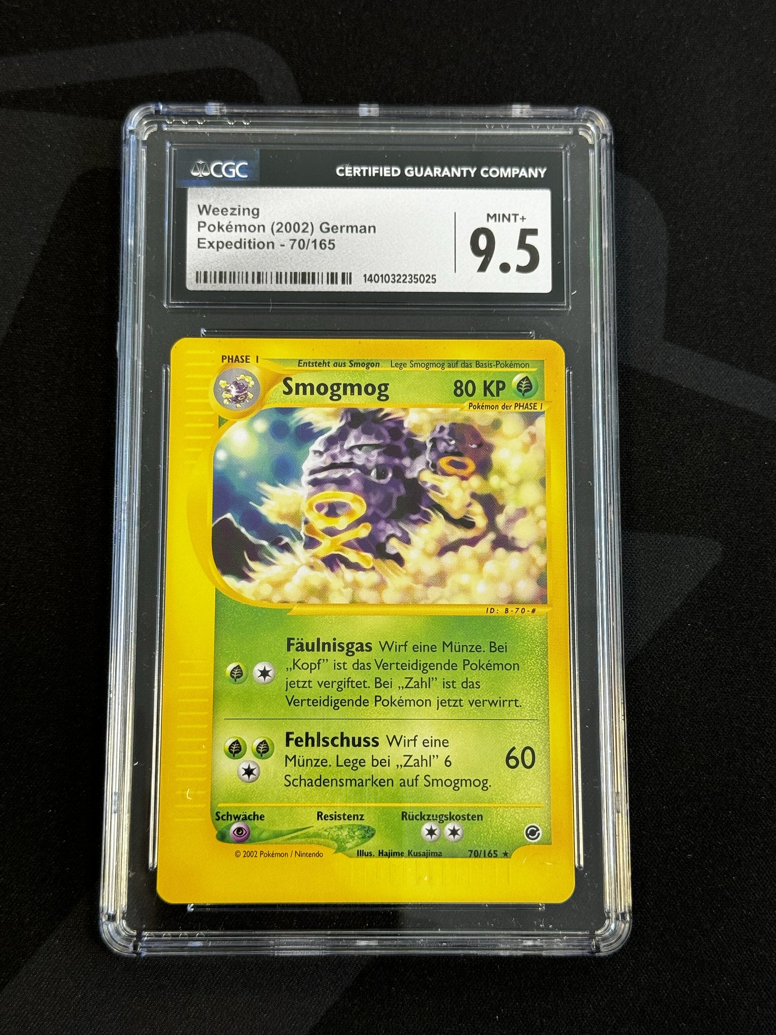 Weezing - EX 70 - German - CGC 9.5 