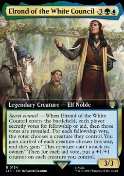Elrond of the White Council - Commander The Lord of the Rings Tales of Middle earth Extras 