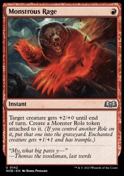 Monstrous Rage - Wilds of Eldraine 