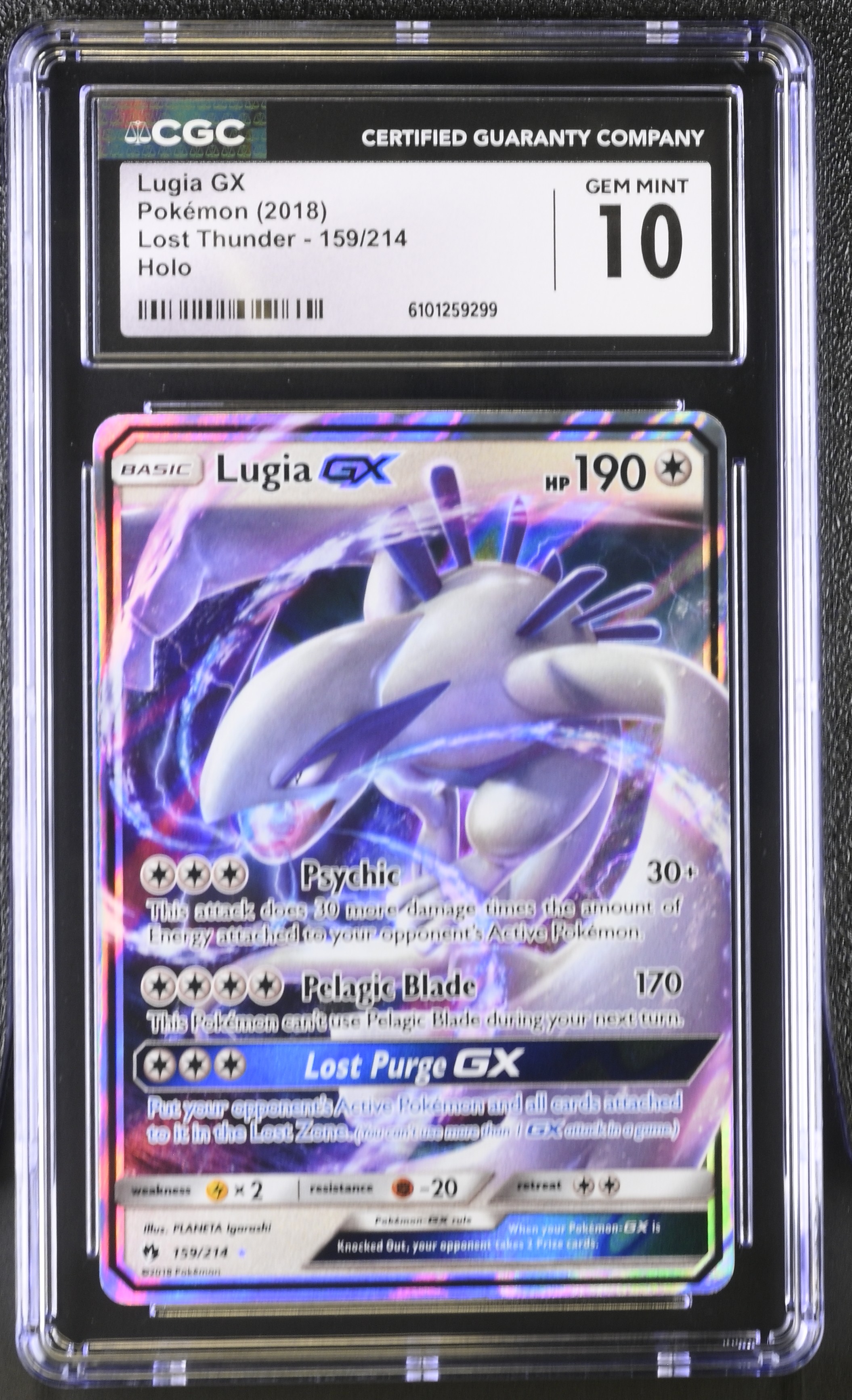 Lugia GX - LOT 159 - English - CGC 10 