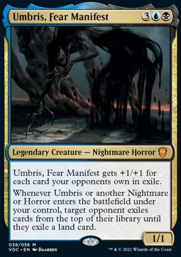 Umbris Fear Manifest (V.1) - Commander Innistrad Crimson Vow 
