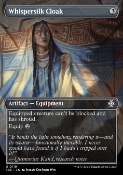 Whispersilk Cloak - Commander The Lost Caverns of Ixalan Extras 