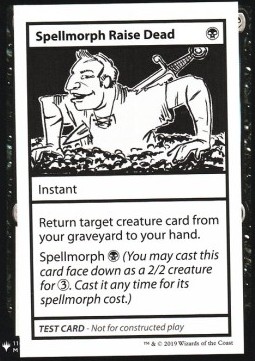 Spellmorph Raise Dead (V.1) - Mystery Booster Playtest Cards 