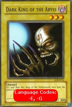 Dark King of the Abyss (V.1 - Common) 