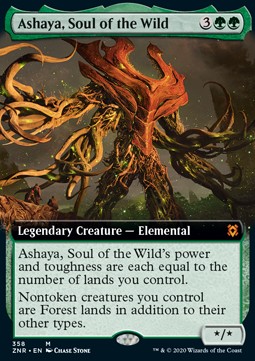 Ashaya Soul of the Wild - Zendikar Rising Extras 