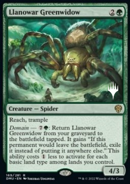 Llanowar Greenwidow (V.2) - Dominaria United Promos 