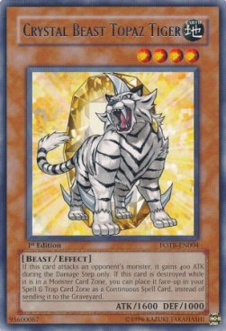 Crystal Beast Topaz Tiger (V.1 - Rare) 