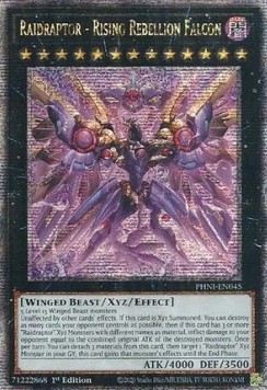 Raidraptor Rising Rebellion Falcon (V.2 Quarter Century Secret Rare) 