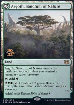 Argoth, Sanctum of Nature // Titania, Gaea Incarnate 