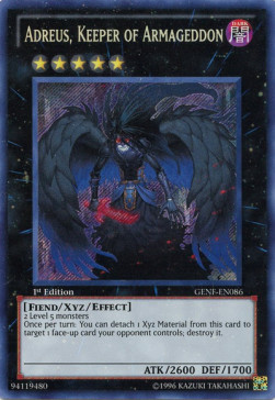 Adreus, Keeper of Armageddon (V.1 - Secret Rare) 