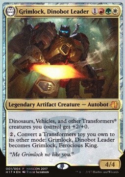 Grimlock, Dinobot Leader / Grimlock, Ferocious King 