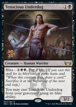 Tenacious Underdog (V.1) - Streets of New Capenna Promos 