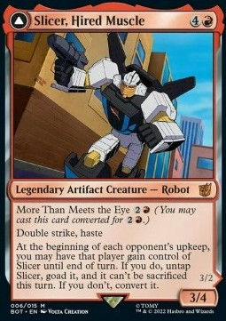 Slicer Hired Muscle Slicer High Speed Antagonist (V.1) - Universes Beyond Transformers 