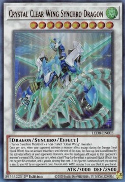 Crystal Clear Wing Synchro Dragon (V.1 - Ultra Rare) 