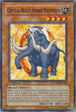 Crystal Beast Amber Mammoth 