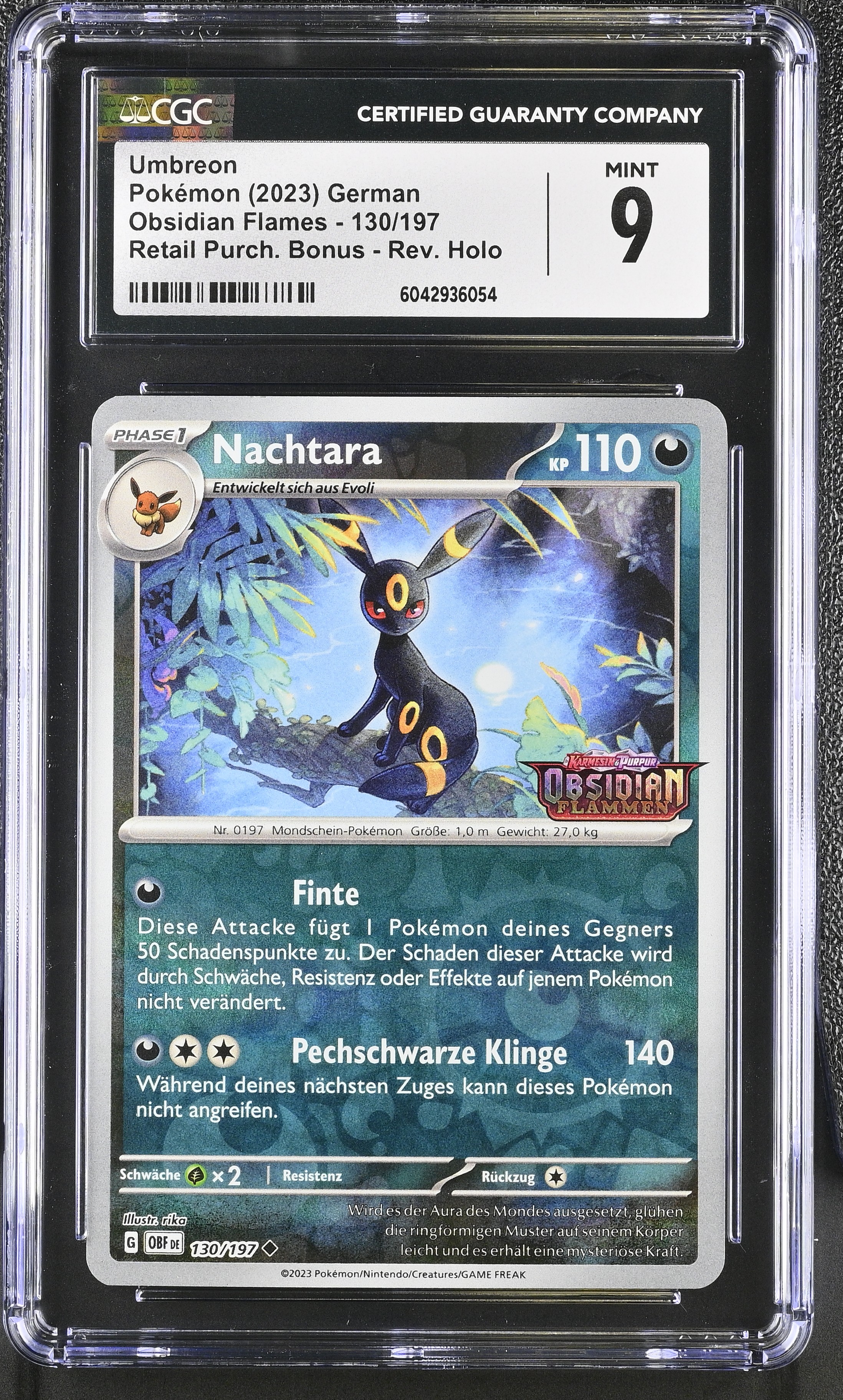 Umbreon - OBF 130 - German - CGC 9 