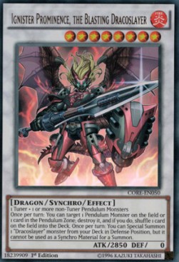 Ignister Prominence, the Blasting Dracoslayer (V.1 - Ultra Rare) 