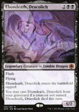 Ebondeath Dracolich (V.3) - Adventures in the Forgotten Realms Promos