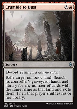 Crumble to Dust - Battle for Zendikar 