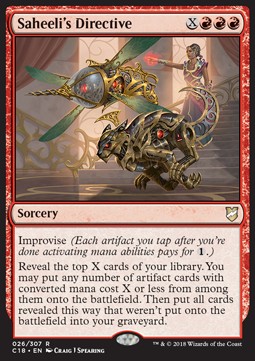 Saheelis Directive - Commander 2018 