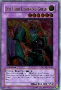 Evil Hero Lightning Golem (V.2 - Ultimate Rare) 