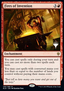 Fires of Invention (V.2) - Throne of Eldraine Promos 