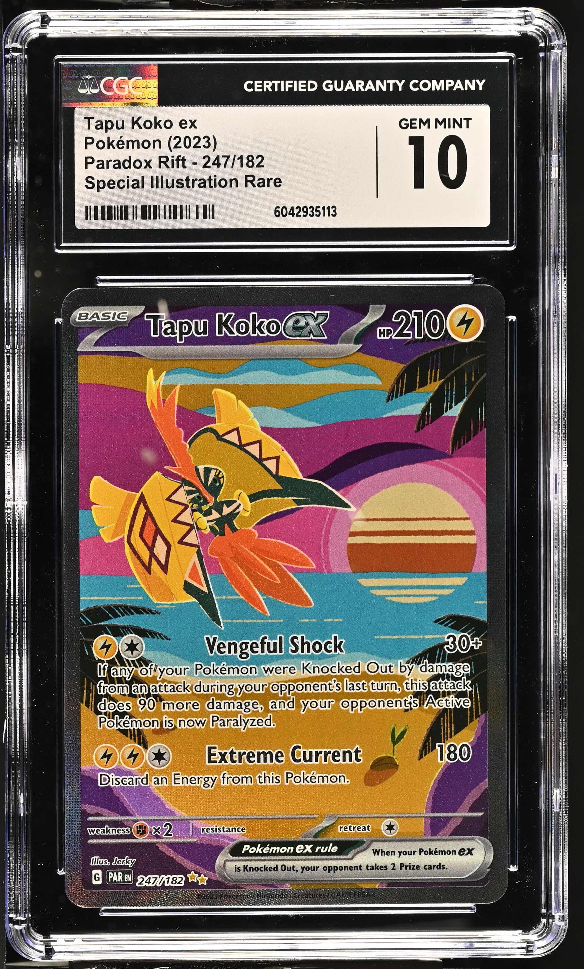 Tapu Koko ex - PAR 247 - English - CGC 10 