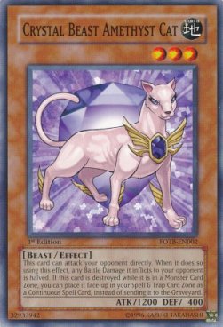 Crystal Beast Amethyst Cat 