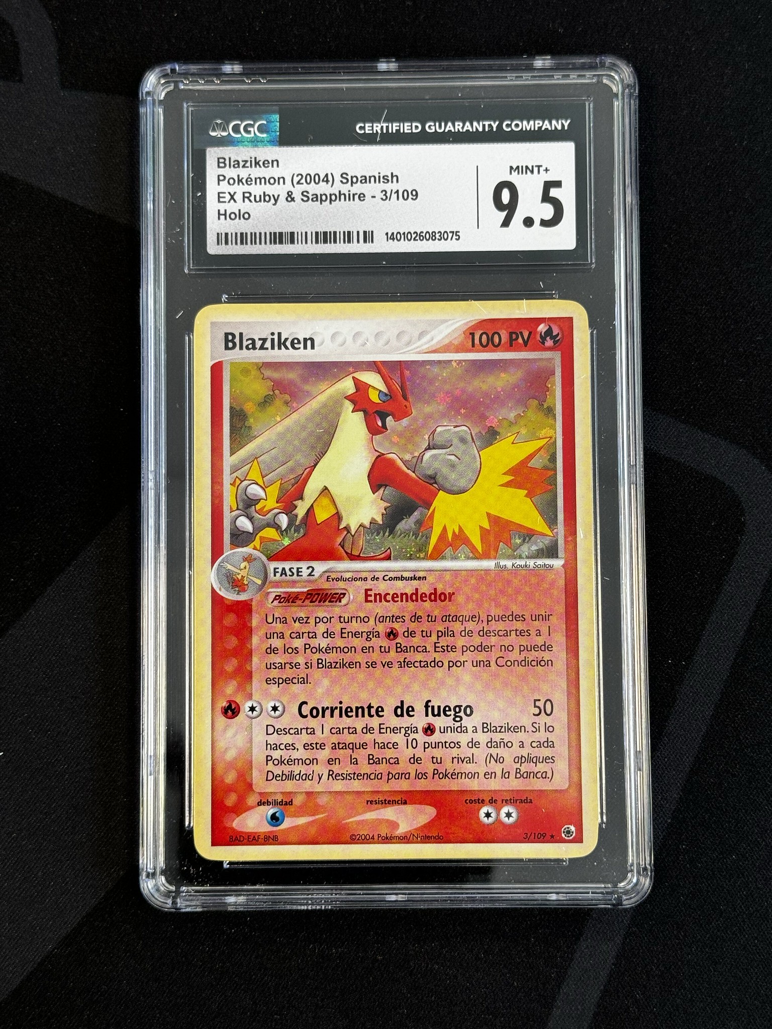 Blaziken (Firestarter) - RS 3 - Spanish - CGC 9.5 