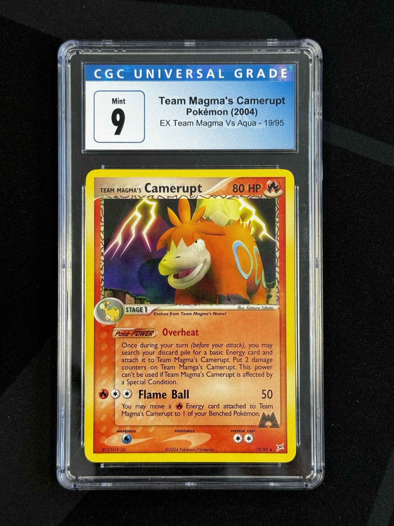 Team Magma's Camerupt - MA 19 - English - CGC 9 