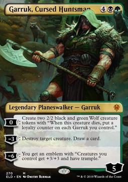 Garruk Cursed Huntsman - Throne of Eldraine Extras